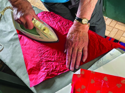 ironing tissue paper